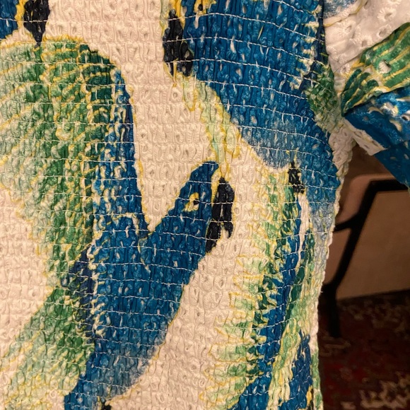 Farm Rio Blue Parrot Dress - Picture 2 of 4